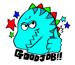 Colorful dinosaurs sticker #8609057