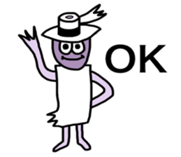 Mr. toilet paper sticker #8609498