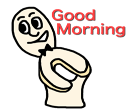 Mr. toilet paper sticker #8609522