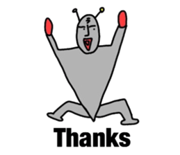 alien from LARA sticker #8609979