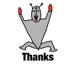 alien from LARA sticker #8609979