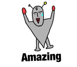 alien from LARA sticker #8609980