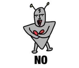 alien from LARA sticker #8609982