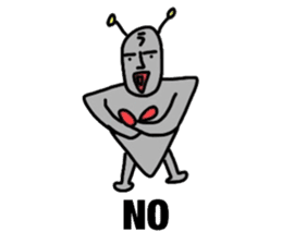 alien from LARA sticker #8609982