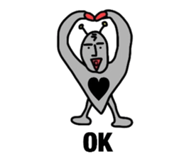 alien from LARA sticker #8609983