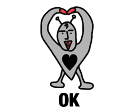 alien from LARA sticker #8609983