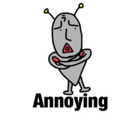 alien from LARA sticker #8609984