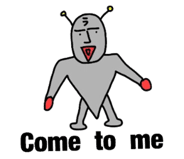 alien from LARA sticker #8609985