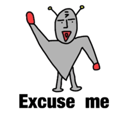 alien from LARA sticker #8609987