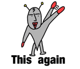 alien from LARA sticker #8609990