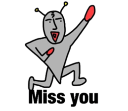 alien from LARA sticker #8609992