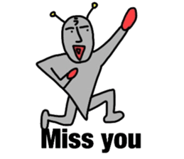 alien from LARA sticker #8609992