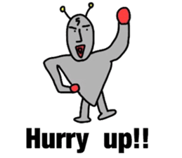 alien from LARA sticker #8609993