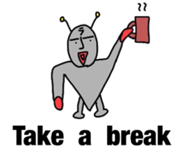 alien from LARA sticker #8609995