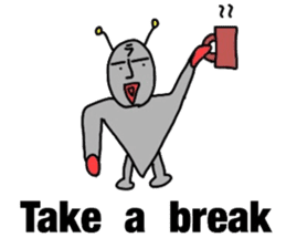 alien from LARA sticker #8609995