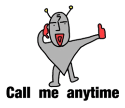 alien from LARA sticker #8609996