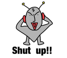 alien from LARA sticker #8609997