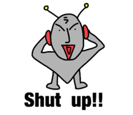 alien from LARA sticker #8609997