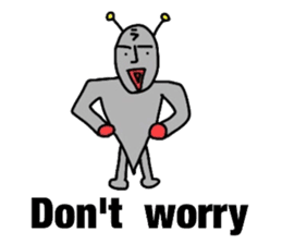 alien from LARA sticker #8609999