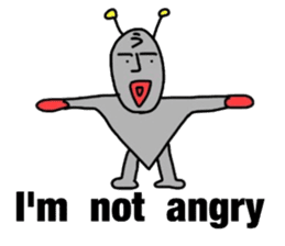 alien from LARA sticker #8610001