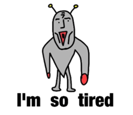 alien from LARA sticker #8610002