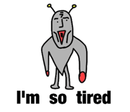 alien from LARA sticker #8610002