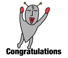 alien from LARA sticker #8610003