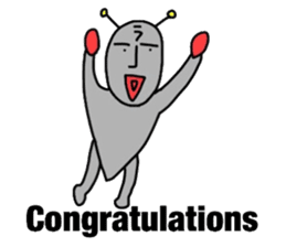 alien from LARA sticker #8610003