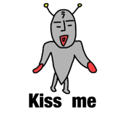 alien from LARA sticker #8610004