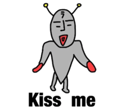 alien from LARA sticker #8610004