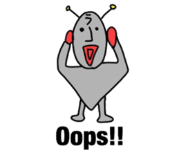 alien from LARA sticker #8610007