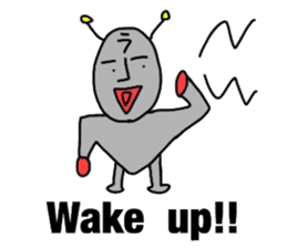 alien from LARA sticker #8610009