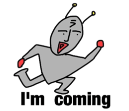 alien from LARA sticker #8610010