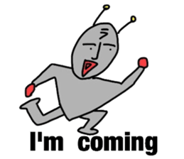 alien from LARA sticker #8610010