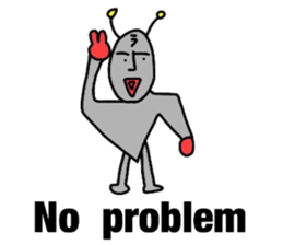 alien from LARA sticker #8610012