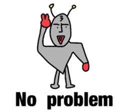 alien from LARA sticker #8610012