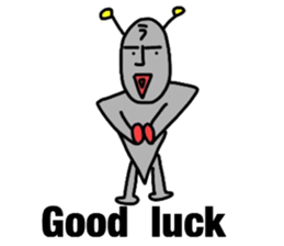 alien from LARA sticker #8610014