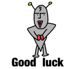 alien from LARA sticker #8610014