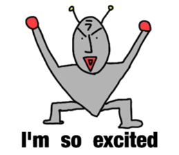 alien from LARA sticker #8610015