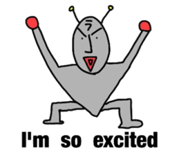 alien from LARA sticker #8610015