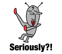 alien from LARA sticker #8610016