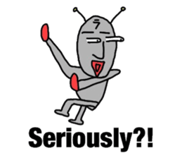 alien from LARA sticker #8610016