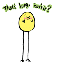 Chick-Long-Legs(English ver.) sticker #8610195