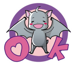 Bats can be this cute! sticker #8610338