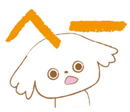 Pantsu dog NANA with baby Sana sticker #8611627