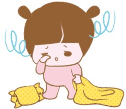Pantsu dog NANA with baby Sana sticker #8611634
