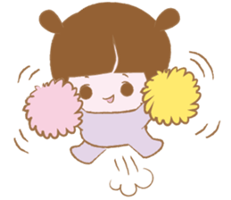 Pantsu dog NANA with baby Sana sticker #8611639