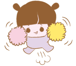 Pantsu dog NANA with baby Sana sticker #8611639