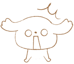 Pantsu dog NANA with baby Sana sticker #8611649