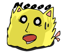 Pudding tempura cat sticker #8611698